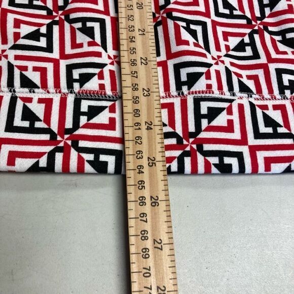 LIZ CLAIBORNE RED WHITE & Black V Neck Sweatshirt Top Size XL New With Tags - Picture 9 of 12